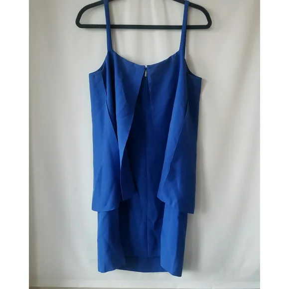 new Jason Wu Grey Shift Dress Layered Color Block Blue Size 8 - Picture 9 of 9